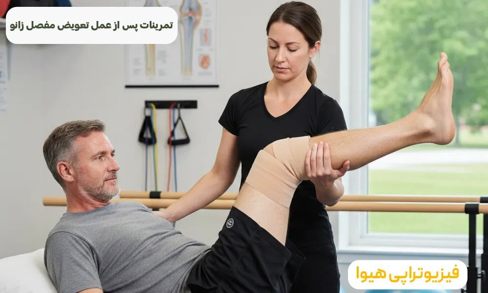 تمرینات پس از عمل تعویض مفصل زانو