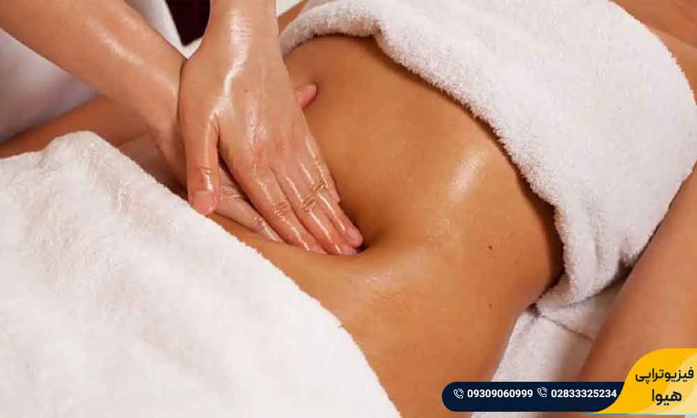 لاغری شکم با ماساژ