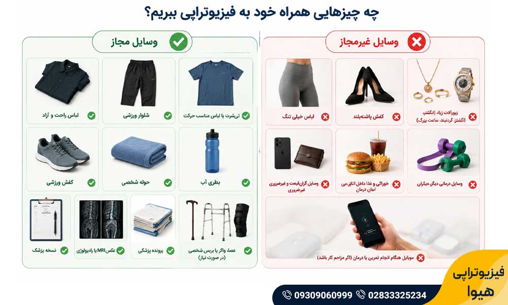 آمادگی قبل از فیزیوتراپی